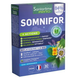 Santarome Somnifor 4 Acciones Melatonina 1,9 mg x 30 comprimidos