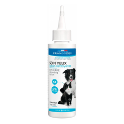 Francodex, loción limpiadora para el cuidado de los ojos de perros y gatos, 125 ml