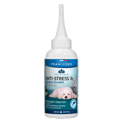 FRANCODEX Solución bebible antiestrés para perros y gatos, 100 ml