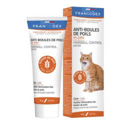FRANCODEX Pasta contra las bolas de pelo para gatos, 70 g