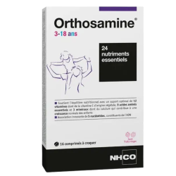 NHCO Orthosamine 3-18 años, 16 comprimidos masticables