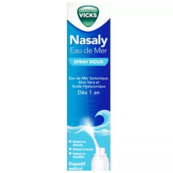 VICKS NASALY Spray suave de agua de mar, 120 ml