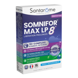 Santarôme Somnifor Max LP 8 h - 15 comprimidos para dormir