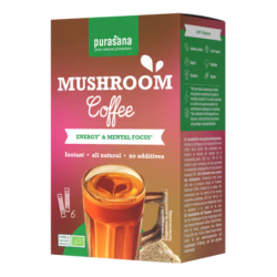 Café instantáneo Purasana Mushroom, 6 x 3 g (18 g)