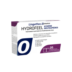 Toallitas oftálmicas Hydrofeel para la higiene de los párpados, paquete de 20