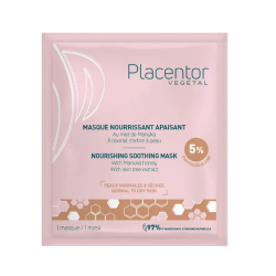 Placentor Végétal: Mascarilla nutritiva y calmante para pieles normales a secas, 25 g