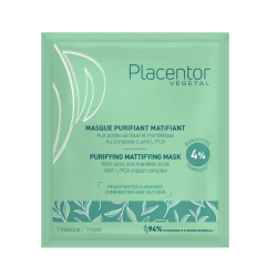 Placentor Végétal: Mascarilla purificante y matificante para pieles mixtas a grasas, 25 g