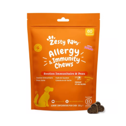 Zesty Paws Allergy & Immunity Chews: apoyo al sistema inmunitario y a la piel - 60