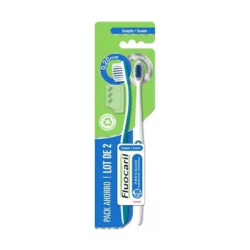Fluocaril 2 cepillos de dientes de precisión interdentales flexibles - Color: azul claro