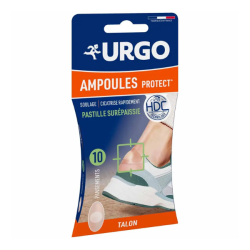 Urgo Ampoules Protect: parches extra gruesos para el talón, 10 apósitos