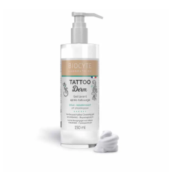 Biocyte Tattoo Derm Gel limpiador para después del tatuaje, suave, con pH fisiológico, 150 ml