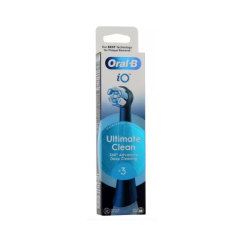 ORAL B iO Cabezales de recambio Ultimate Clean, 3 cabezales, negro
