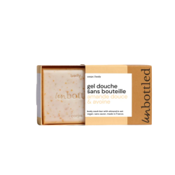 Gel de ducha sin envase «Unbottled» - Avena y almendra dulce, 110 g