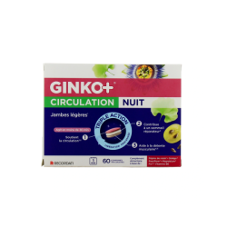 Ginko+ Circulación - Noche: Piernas ligeras, 60 comprimidos
