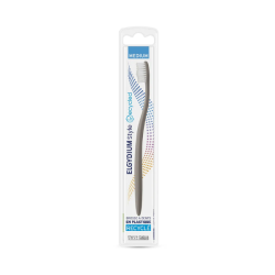 Elgydium Cepillo de dientes Style 100 % reciclado, dureza media x1