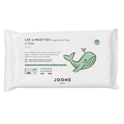 Joone, paquete de 50 toallitas húmedas compostables