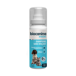 Biocanina Higiene: champú sin aclarado para perros y gatos, 100 ml