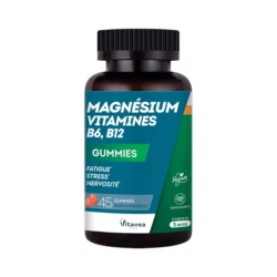 Vitavea Magnesio y vitaminas B6 y B12, 45 gominolas