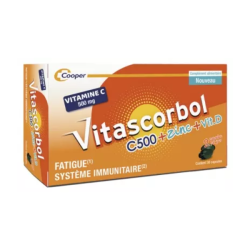 Vitascorbol C500 + Zinc + Vitamina D, 30 cápsulas