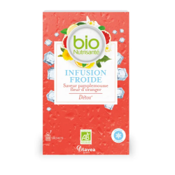 Nutrisanté Bio, Nutrisanté Infusiones, Nutrisanté Infusión fría detox bio con sabor a pomelo y flor de azahar