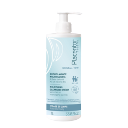 Placentor Crema limpiadora nutritiva para rostro y cuerpo, piel sensible, 1 l