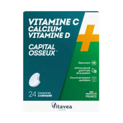 Vitavea: vitamina C, calcio y vitamina D, 24 comprimidos masticables