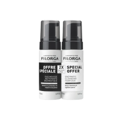 FILORGA DUO SKIN-PREP - Espuma limpiadora enzimática - Rostro - Todo tipo de pieles, 2 x 150 ml