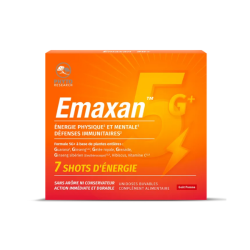 PHYTORESEARCH Emaxam 5G+ - Energía física y mental - Defensas inmunitarias, 7 monodosis