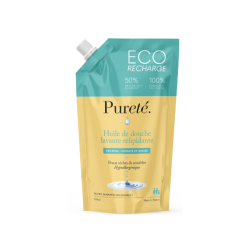 Pureté Eco-Recarga Aceite de ducha limpiador y relipidante – 900 ml
