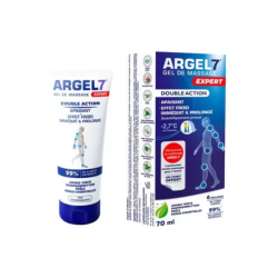 Argel7 Gel de masaje profesional de doble acción, 70 ml