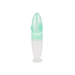 Calindoo Biberón con cuchara verde