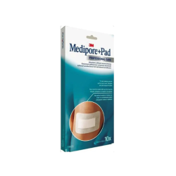 3M Medipore + Almohadilla - 10 cm x 20 cm - Caja de 10