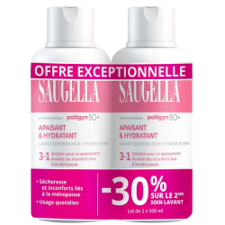 Saugella Poligyn, gel íntimo calmante, 2 x 500 ml