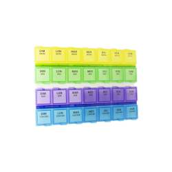 Estipharm Pastillero semanal de gran formato, 216 mm x 157 mm