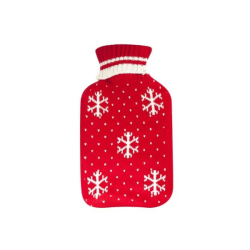 Bolsa de agua caliente con funda de tela, 2 litros