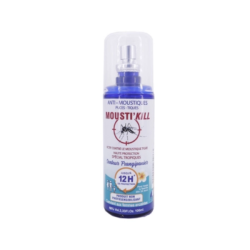 Mousti'Kill Repelente de mosquitos, pulgas y garrapatas con aroma a frangipani - 100 ml