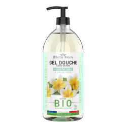 Helvetia Natura Gel de ducha de aloe vera y tiaré ecológico, 1 l