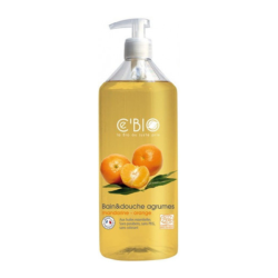 C'Bio - Gel de baño y ducha de cítricos: mandarina y naranja, 500 ml