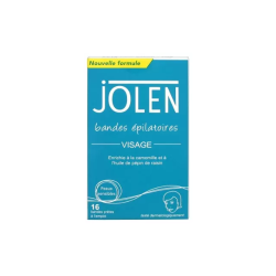 Jolen Tiras depilatorias para el rostro, 16 tiras