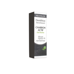 Aquasilice Pasta de dientes blanqueadora con carbón activo y menta, 50 ml