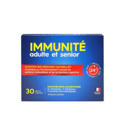PHARMASCIENCE Inmunidad para adultos y personas mayores: mantenimiento de las defensas naturales, 30 cápsulas