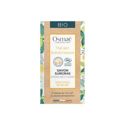 Osmae Jabón sin aceite de palma al té verde refrescante 150 g