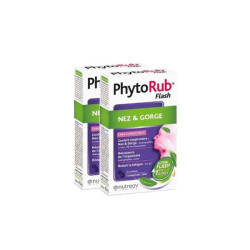NUTREOV Resfriado: Nariz y Garganta, 2 x 10 comprimidos Phyto-Rub Flash Nutreov