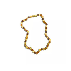 Nildor Nildor Collar de ámbar para bebé con perlas barrocas multicolores