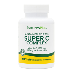 Natures Plus Super C Complex, 60 cápsulas