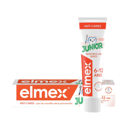 Elmex Anti-Caries, pasta de dientes para niños de 6 a 12 años, 75 ml