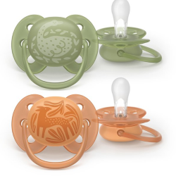 Avent Ultra Soft – Chupete de silicona ultrasuave (a partir de los 18 meses) – Para pieles sensibles – 2 unidades