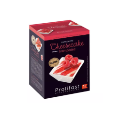Protifast Postre con sabor a tarta de queso y aroma a frambuesa, hiperproteico - 7 sobres de 28 g