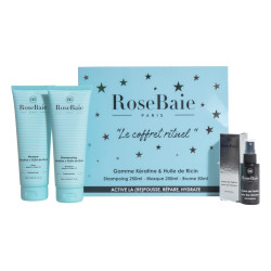 Rosebaie Set de rituales de ricino y queratina 250 ml + 250 ml + 50 ml