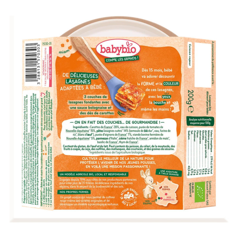Babybio Lasaña a la...